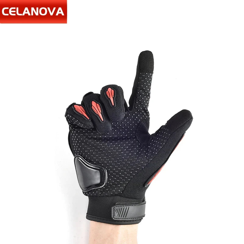 Guantes nuevos para hombre – Guantes de bicicleta y motocicleta con nudillos reforzados, compatibles con pantalla táctil, ideales para motocross y conducción en moto.