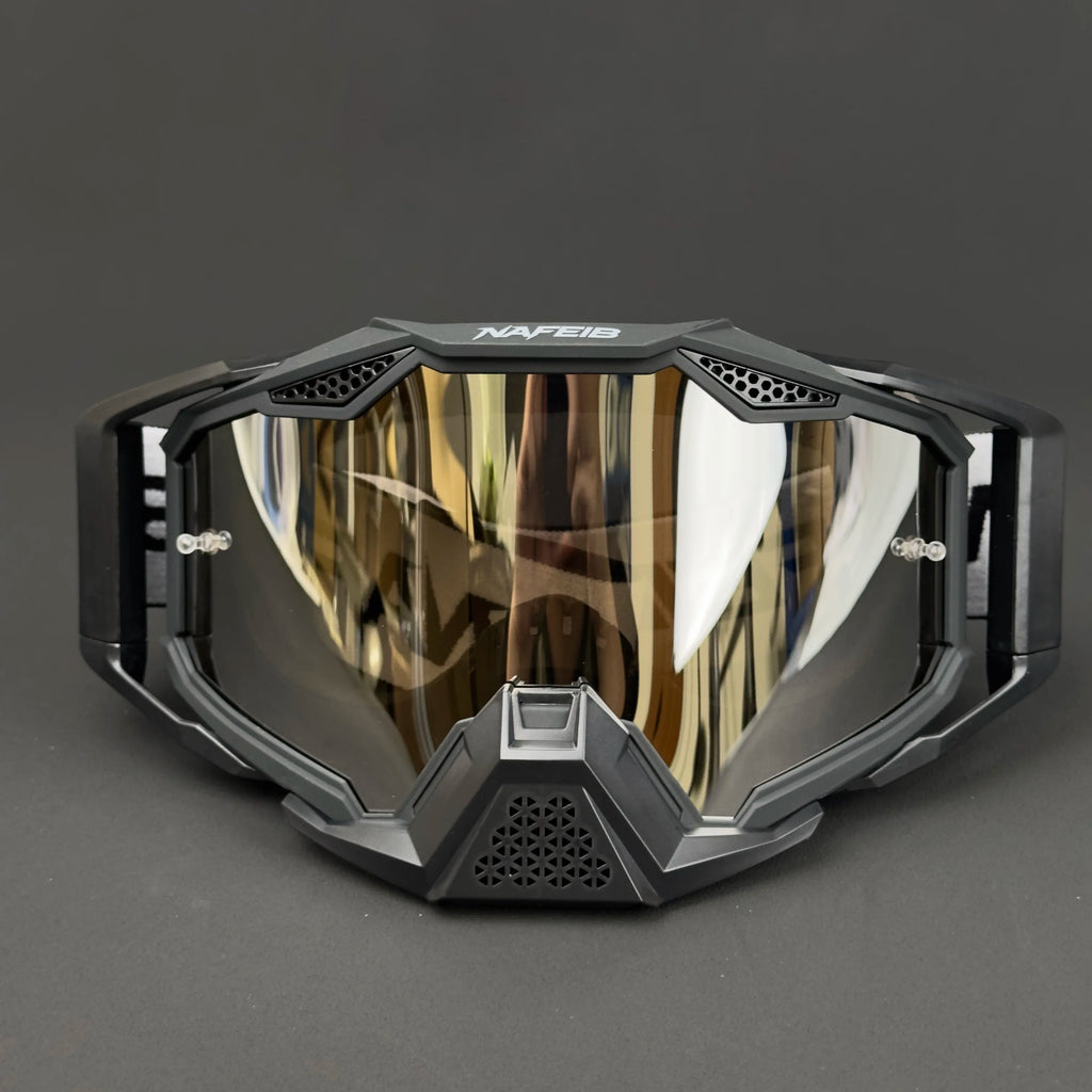 Goggles para motocicleta NAFEIB, lentes off-road para motocross, gafas para ATV y dirt bike, protección contra arena y viento, compatibles con casco, máscara de conducción