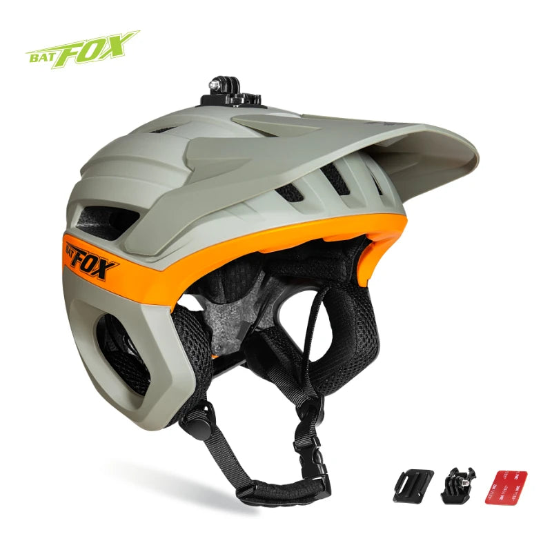 BATFOX 3/4 Cycling helmet Off road Speed Outdoor Sports Protect Safety Gear Men Women Three-quarters Road MTB Bicycle Helmets