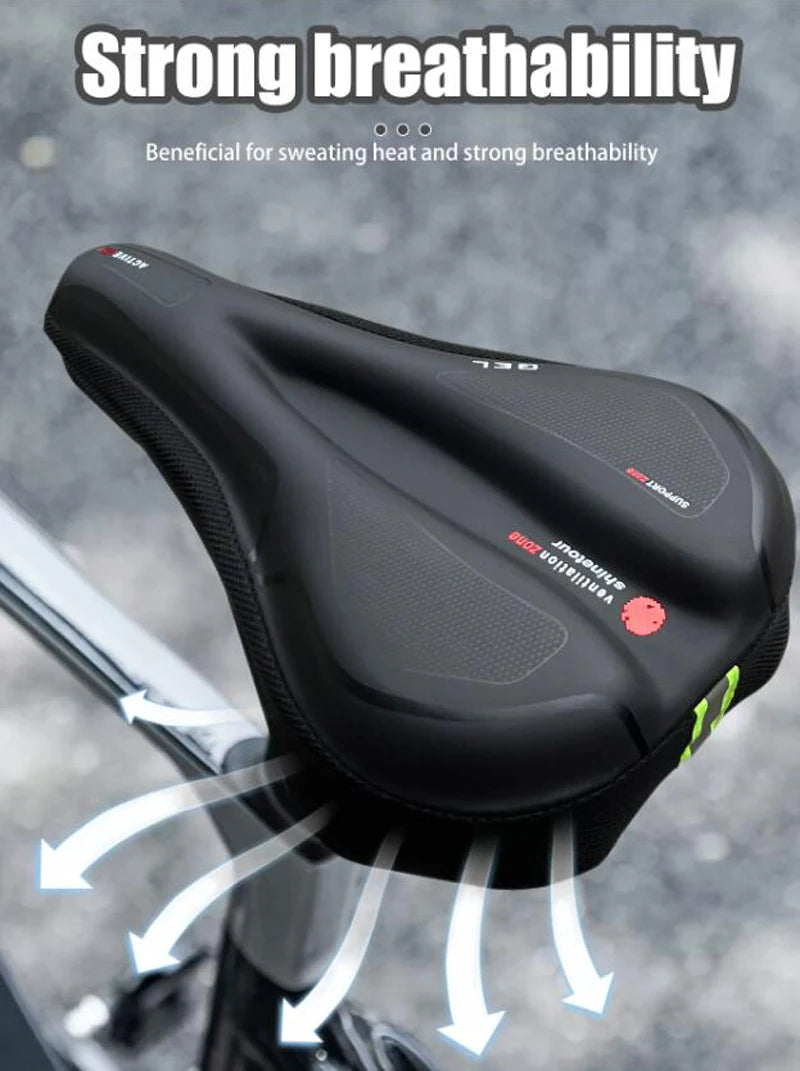 Funda impermeable para asiento de bicicleta de carretera, cojín cómodo para sillín, cubierta transpirable para sillín de MTB y bicicleta de montaña, accesorio para ciclismo