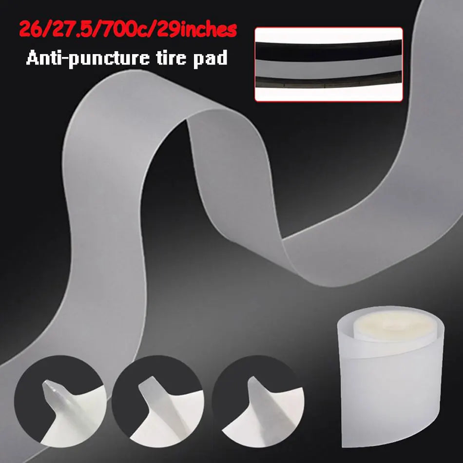 Bicycle Tire Liner Protection Pad Puncture Proof MTB Mountain Bike Tire Stab Pad Anti-rolling Inner Tube Tires Mat 700C