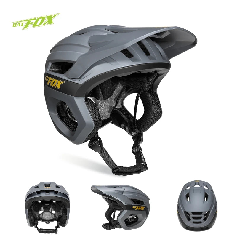 BATFOX 3/4 Cycling helmet Off road Speed Outdoor Sports Protect Safety Gear Men Women Three-quarters Road MTB Bicycle Helmets