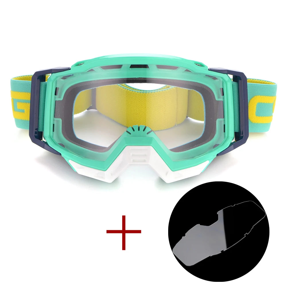 Motocross Glasses Goggles Biker Off Road Sport Helmet Sunglasses with Clear Lens Eyeglasses for Dirt Bike Cycling Safety Oculos