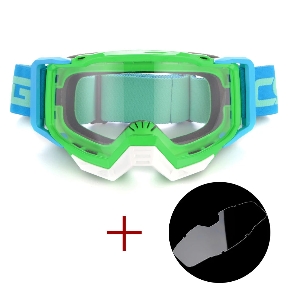 Motocross Glasses Goggles Biker Off Road Sport Helmet Sunglasses with Clear Lens Eyeglasses for Dirt Bike Cycling Safety Oculos