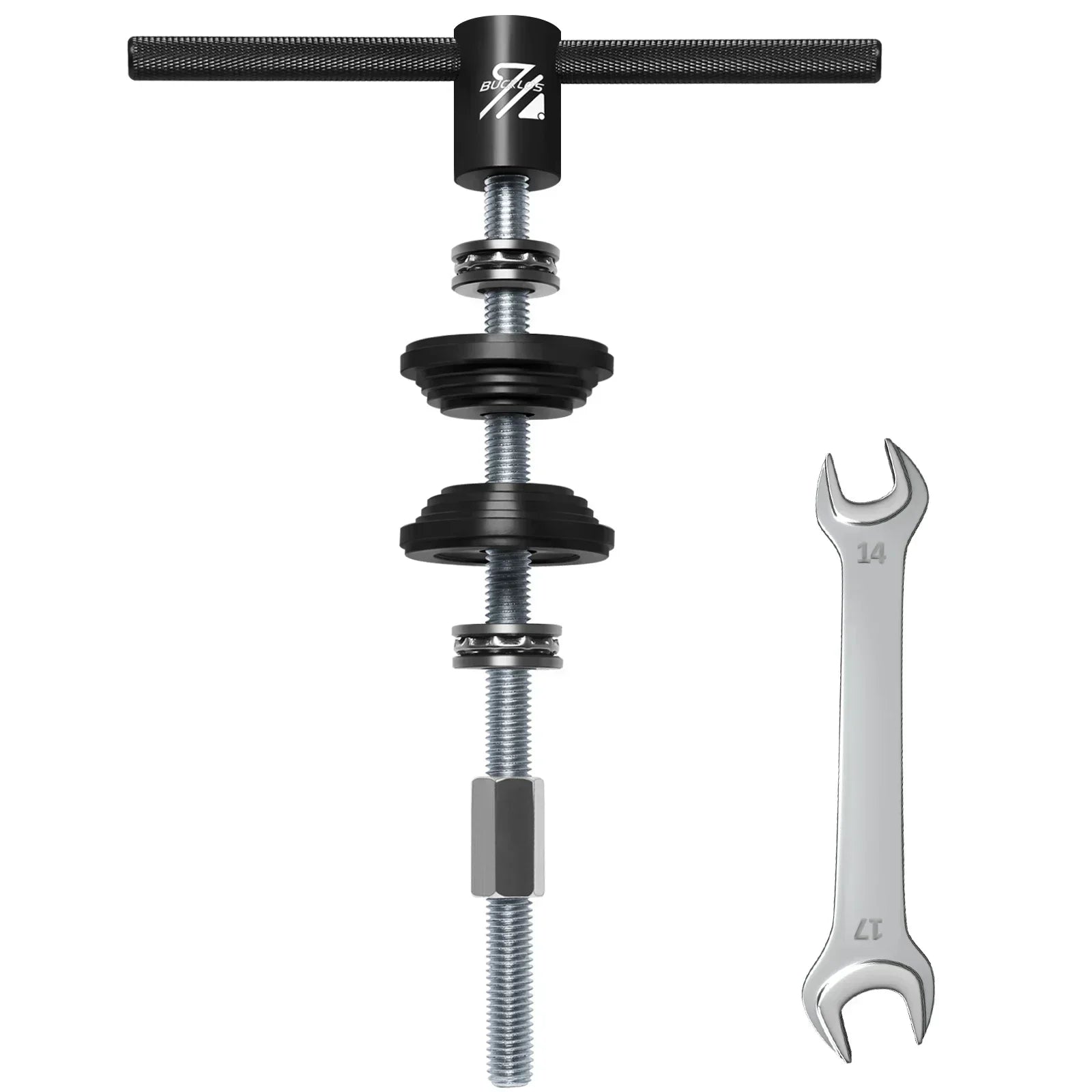 Herramientas BUCKLOS para instalación y desmontaje de eje de centro de bicicleta, extractor de rodamientos BB, compatible con BB86 / BB30 / BB92 / PF30, herramienta para dirección de bicicleta, kit de reparación MTB