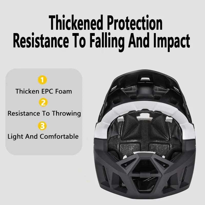 Casco integral CHINION, casco MTB de seguridad anticolisión, para ciclismo de montaña y downhill off-road, casco para adultos, para hombres y mujeres