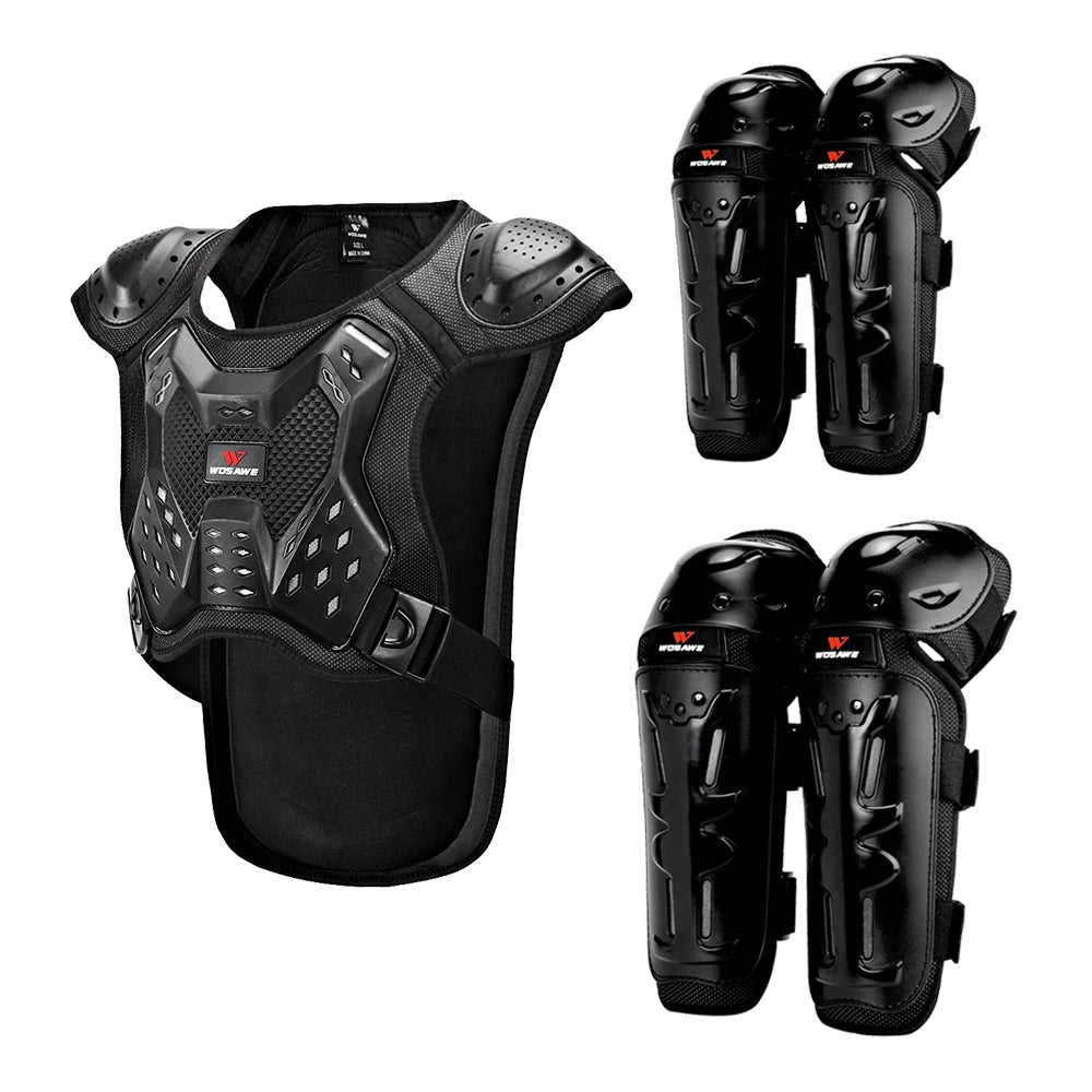 Rodilleras para motocicleta WOSAWE – Protectores de rodilla para adultos, deslizadores de motocross, chaqueta protectora MTB, para deportes al aire libre.