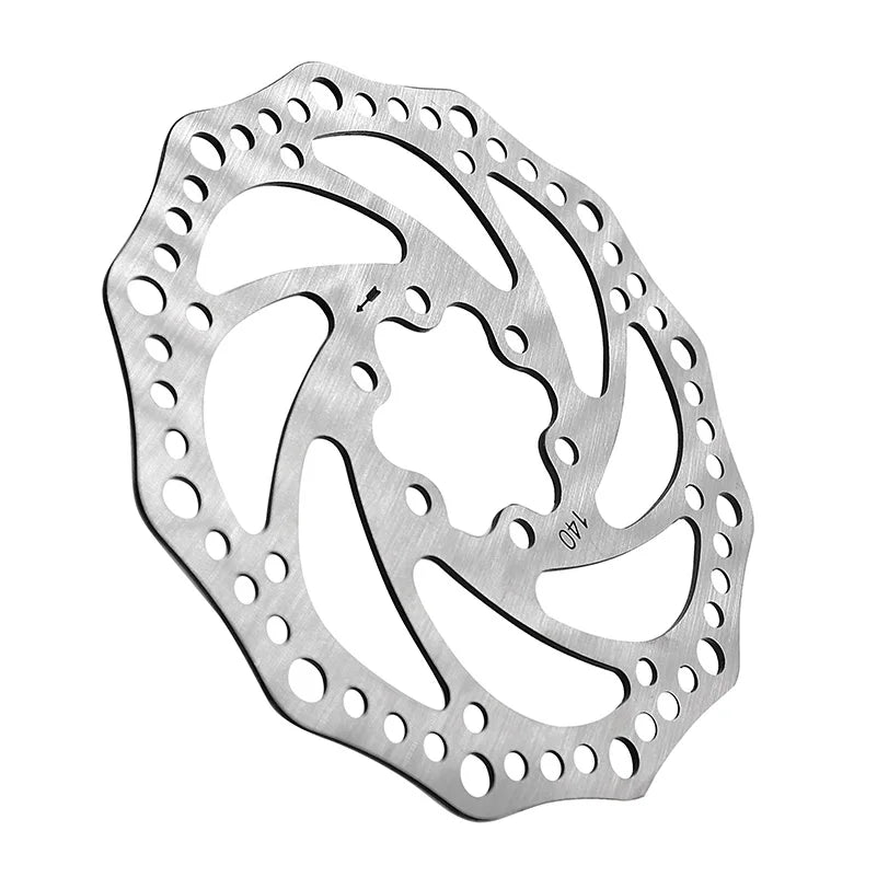 Disco de freno de rotor de acero inoxidable de 140 mm (6 pulgadas) para bicicleta MTB, de montaña, carretera y cruiser, repuesto para bicicleta