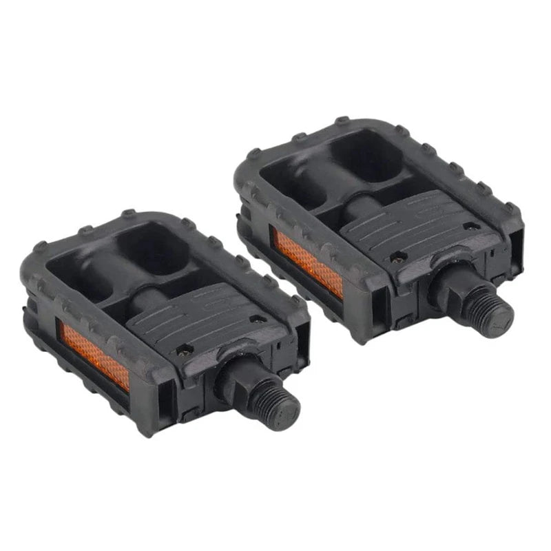 Pedal plano AA75 para bicicleta de montaña, accesorio de ciclismo compatible con BMX, MTB, bicicletas de playa, scooters y bicicletas plegables.