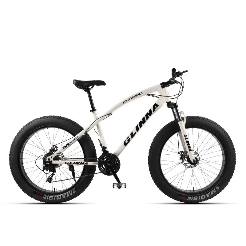 Bicicleta de montaña Fatbike de doble suspensión, rueda de 26", neumático 4.0, para nieve y playa, MTB para hombre.