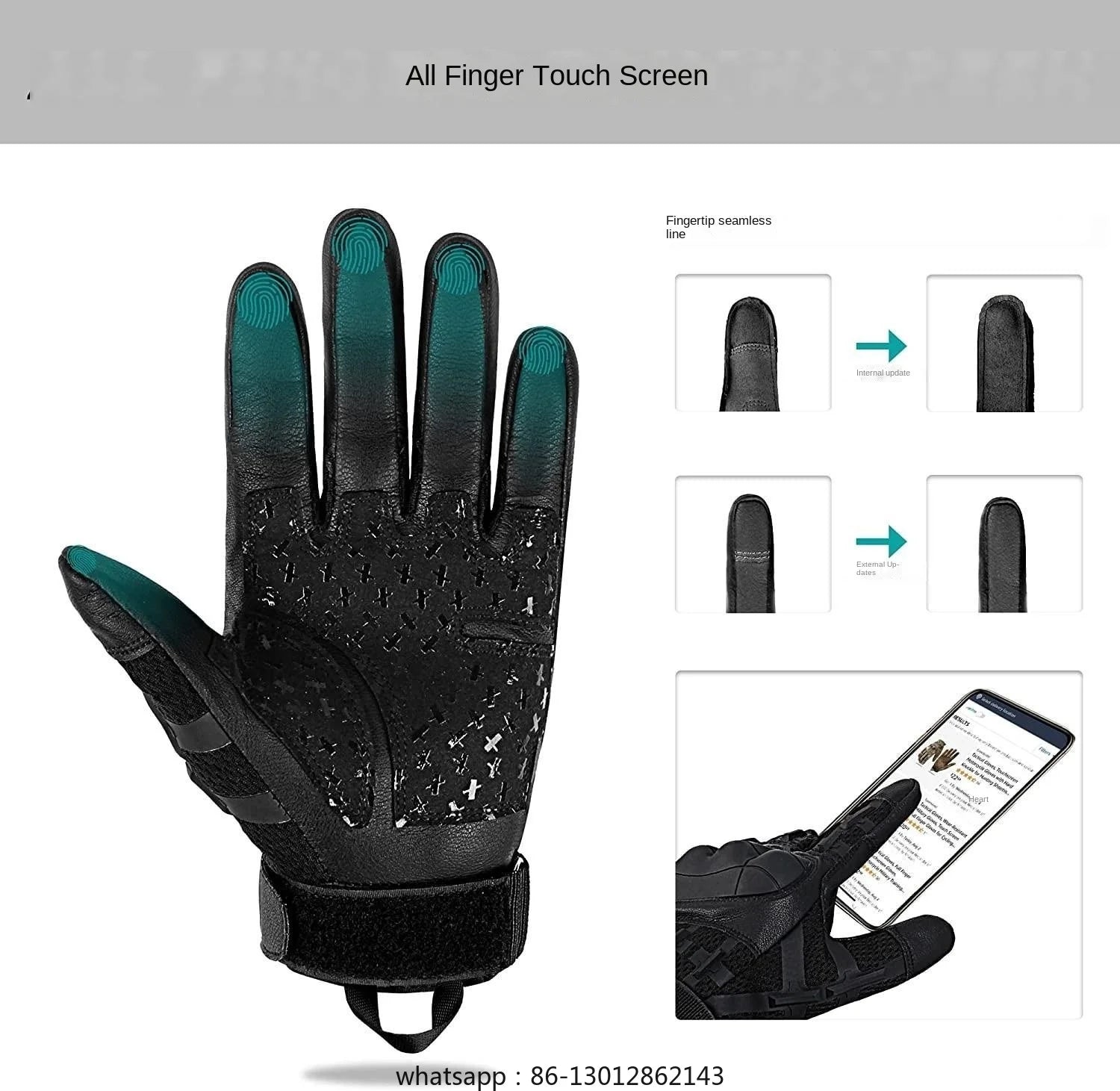 Guantes tácticos N17 de alto rendimiento, con pantalla táctil, protección para exteriores, ideales para motociclismo, conducción y uso táctico.