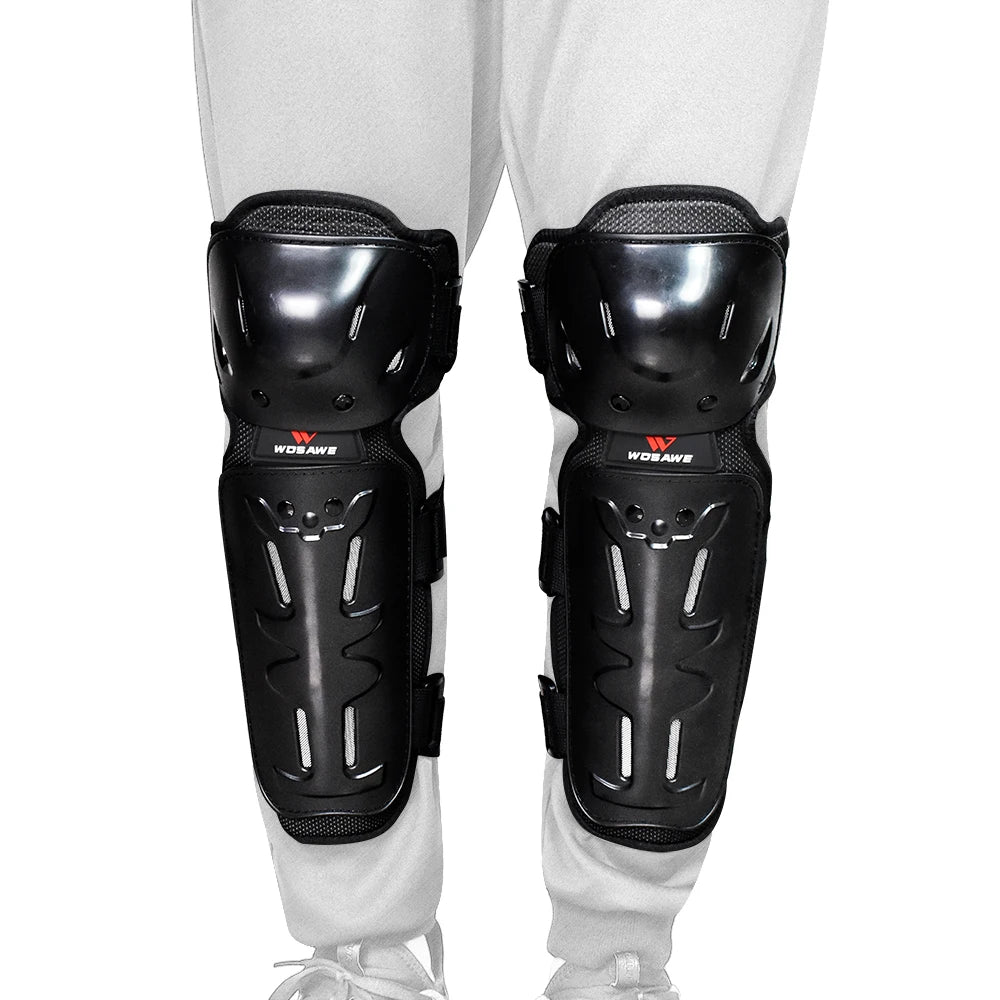 Rodilleras para motocicleta WOSAWE – Protectores de rodilla para adultos, deslizadores de motocross, chaqueta protectora MTB, para deportes al aire libre.