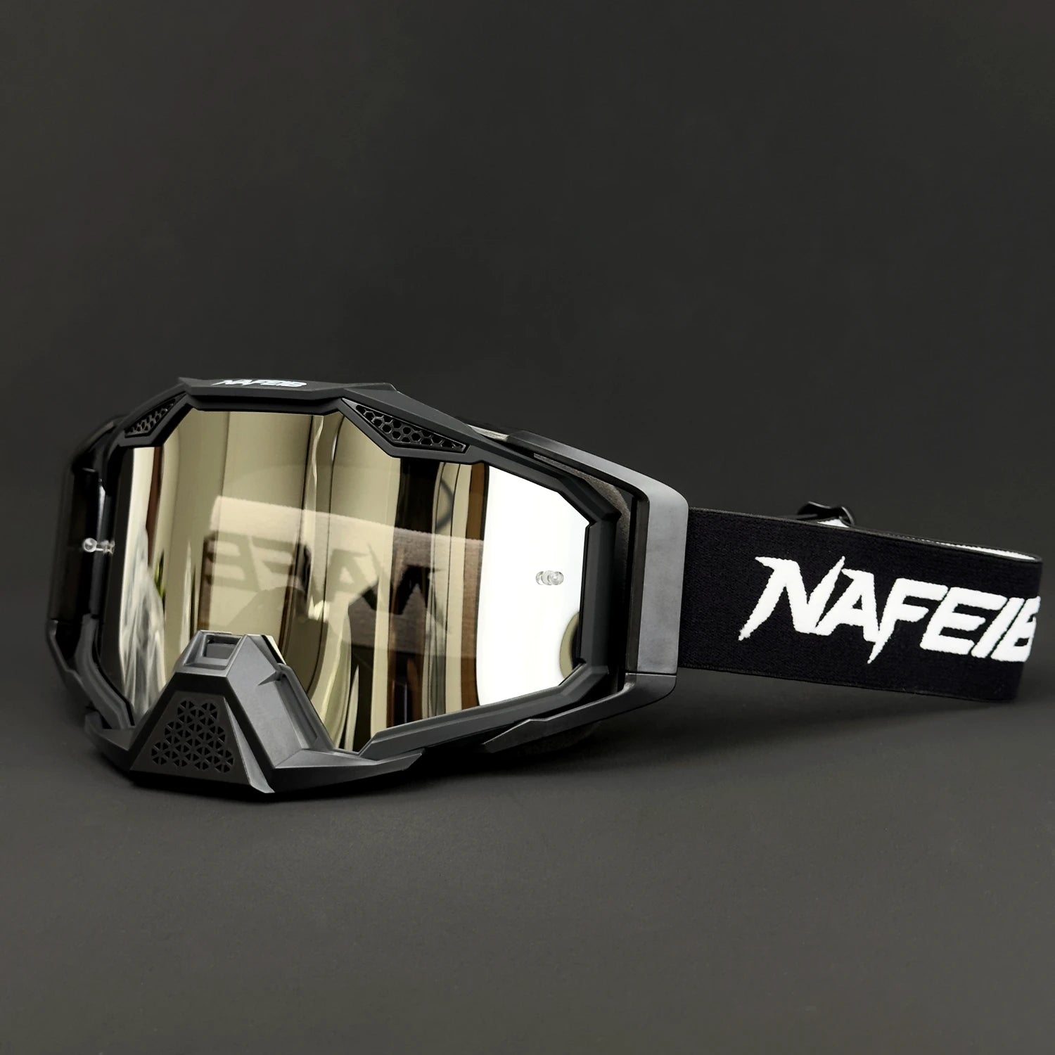 Goggles para motocicleta NAFEIB, lentes off-road para motocross, gafas para ATV y dirt bike, protección contra arena y viento, compatibles con casco, máscara de conducción