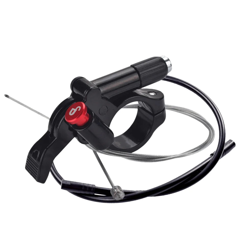 Palanca de control por cable CNC para bloqueo de bicicleta, controlador de horquilla MTB, interruptor de cambio tipo botón, compatible con UDING, SUNTOUR, ROCKSHOX, MANITOU y GIANT, diámetro 22.2 mm
