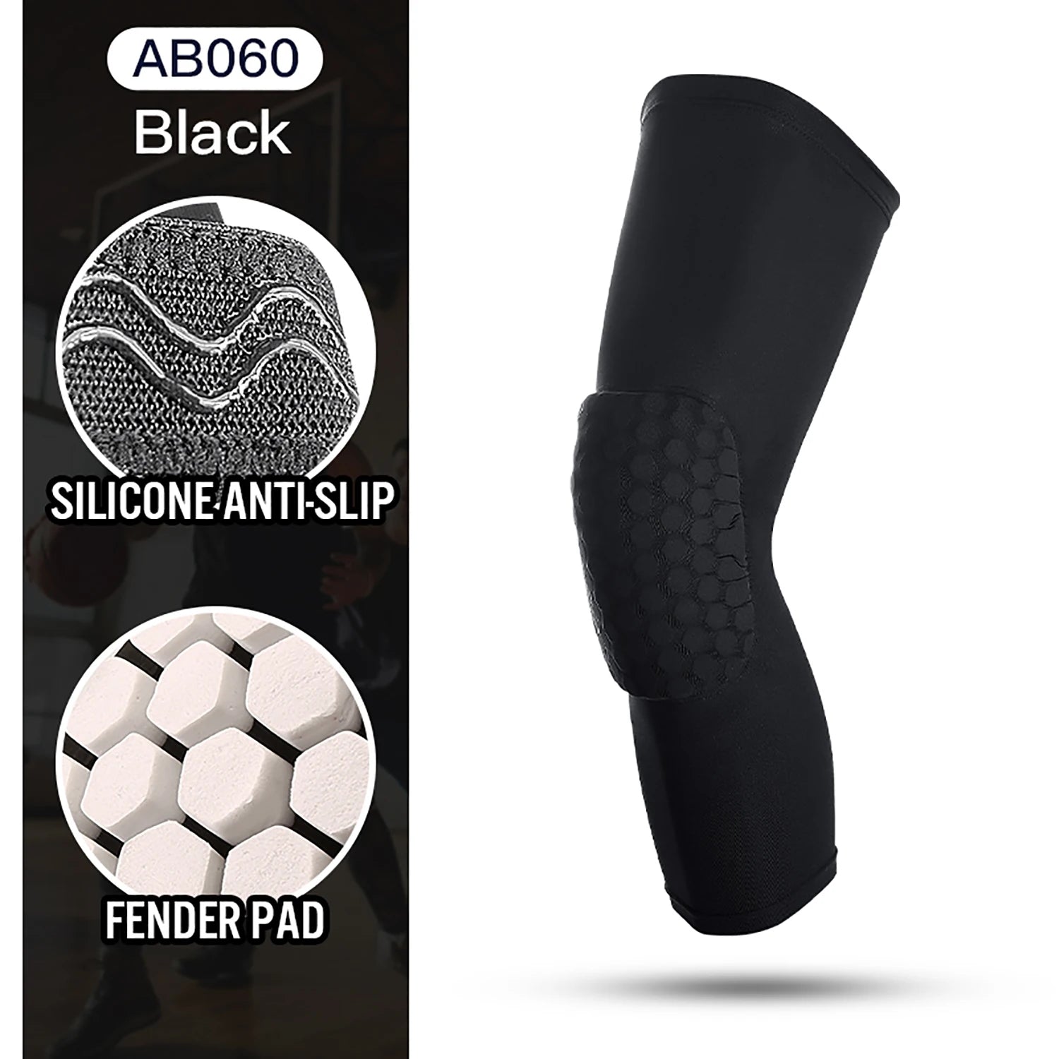 Rodilleras de 2 piezas – Mangas elásticas para articulaciones, soporte de espuma para rótula, protección para baloncesto, voleibol y otros deportes.