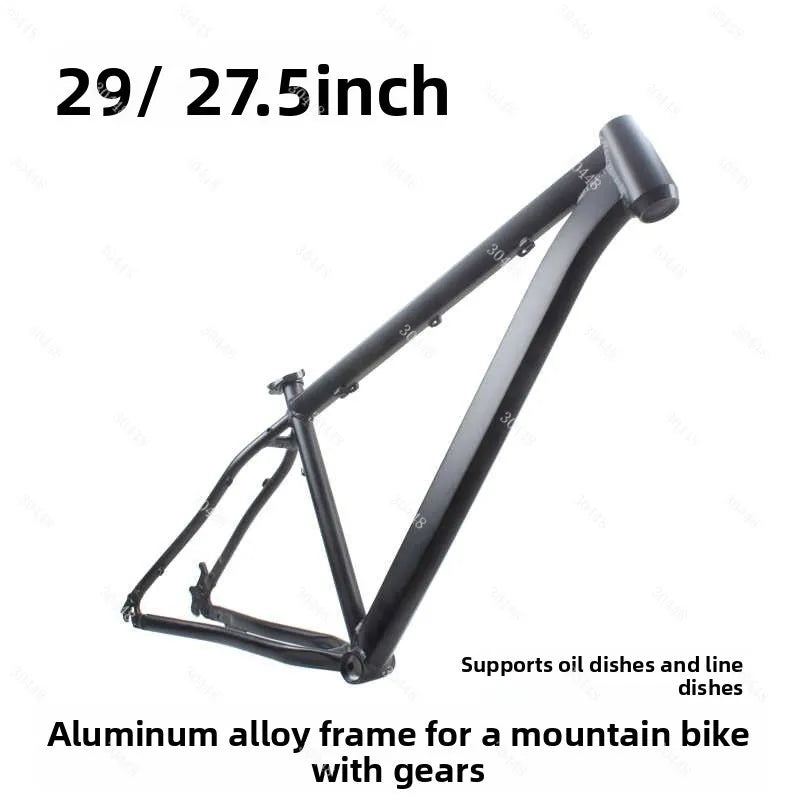 Cuadro MTB de 27.5 / 29 pulgadas, talla M de 17", aleación de aluminio ligera, compatible con freno de disco, 29er