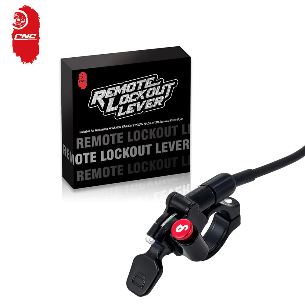 Palanca de control por cable CNC para bloqueo de bicicleta, controlador de horquilla MTB, interruptor de cambio tipo botón, compatible con UDING, SUNTOUR, ROCKSHOX, MANITOU y GIANT, diámetro 22.2 mm