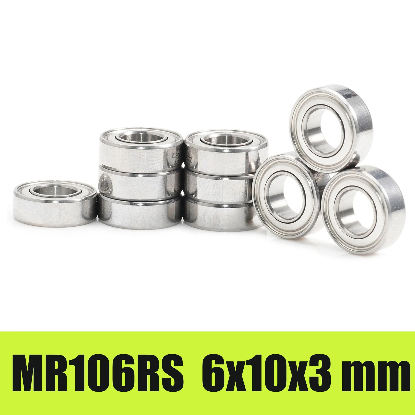 **10PCS Rodamientos de Pedal para Bicicleta 685ZZ 686ZZ 695ZZ 696ZZ MR126ZZ MR106RS para MTB y Ruta, Acero Cromado**