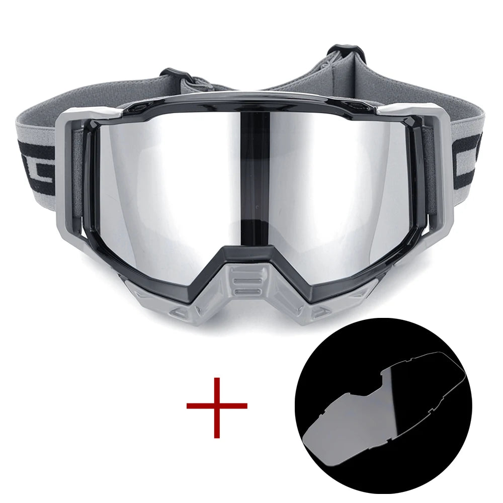 Motocross Glasses Goggles Biker Off Road Sport Helmet Sunglasses with Clear Lens Eyeglasses for Dirt Bike Cycling Safety Oculos