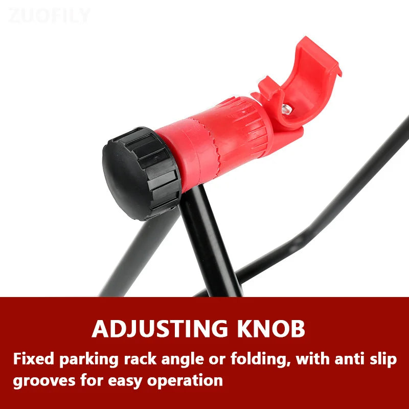 Soporte de estacionamiento vertical triangular para bicicleta MTB, soporte en forma de U para bicicleta de carretera, marco de reparación, soporte plegable para mantenimiento de bicicleta, equipo de ciclismo