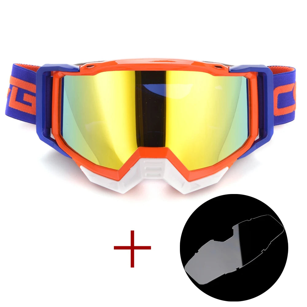 Motocross Glasses Goggles Biker Off Road Sport Helmet Sunglasses with Clear Lens Eyeglasses for Dirt Bike Cycling Safety Oculos