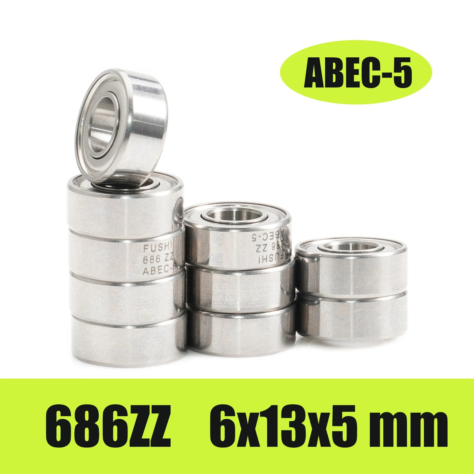 **10PCS Rodamientos de Pedal para Bicicleta 685ZZ 686ZZ 695ZZ 696ZZ MR126ZZ MR106RS para MTB y Ruta, Acero Cromado**