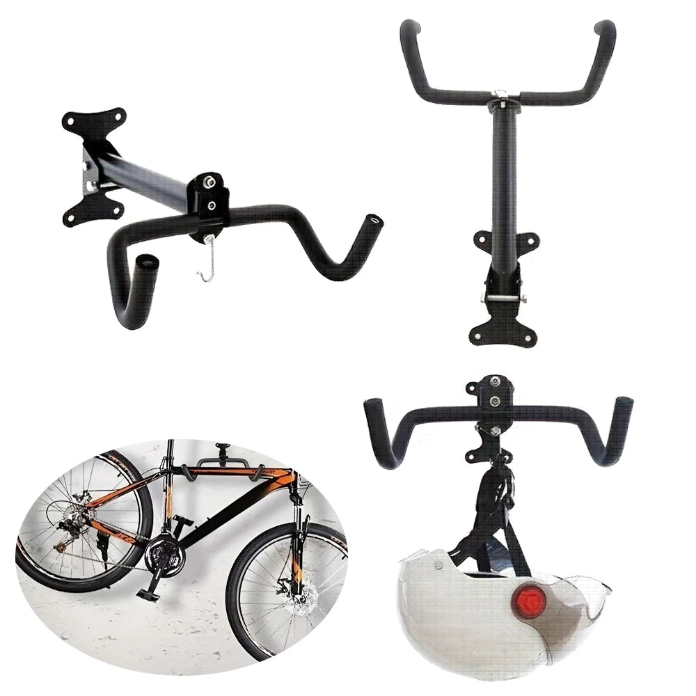 Soporte de pared extensible para bicicleta, 1 pieza, colgador MTB para viga o pared, rack de almacenamiento resistente, montaje en pared con rotación de 360 grados