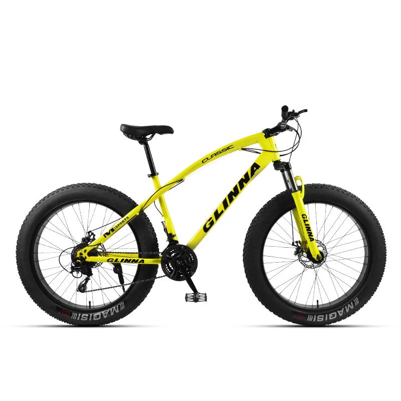 Bicicleta de montaña Fatbike de doble suspensión, rueda de 26", neumático 4.0, para nieve y playa, MTB para hombre.