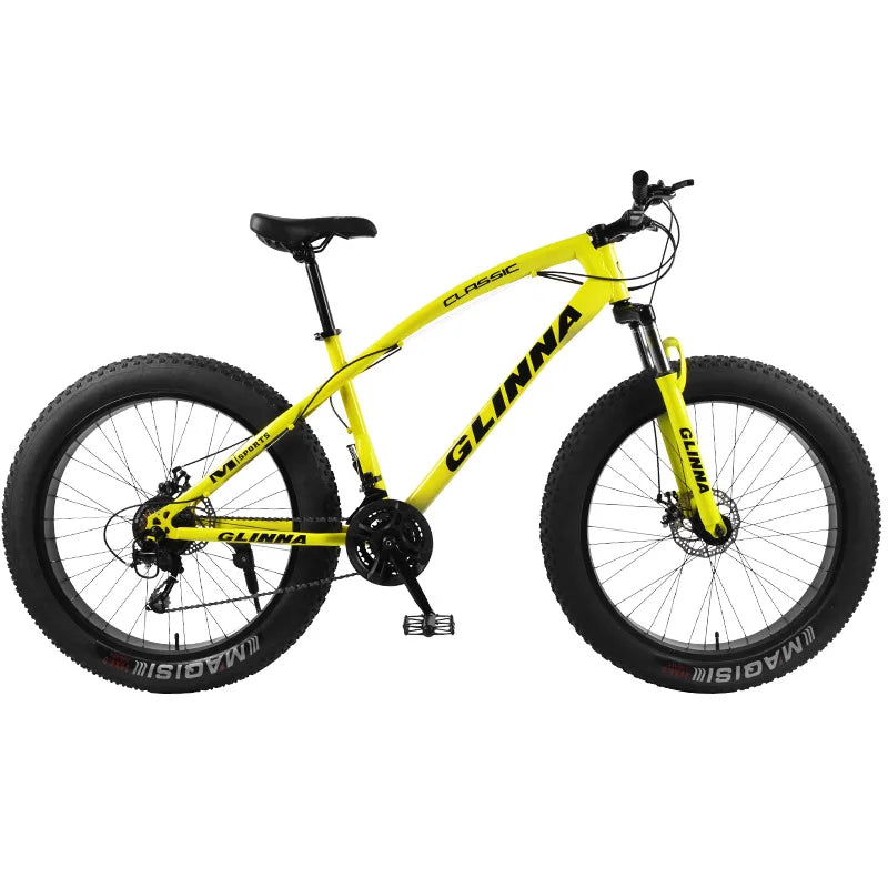Bicicleta de montaña Fatbike de doble suspensión, rueda de 26", neumático 4.0, para nieve y playa, MTB para hombre.