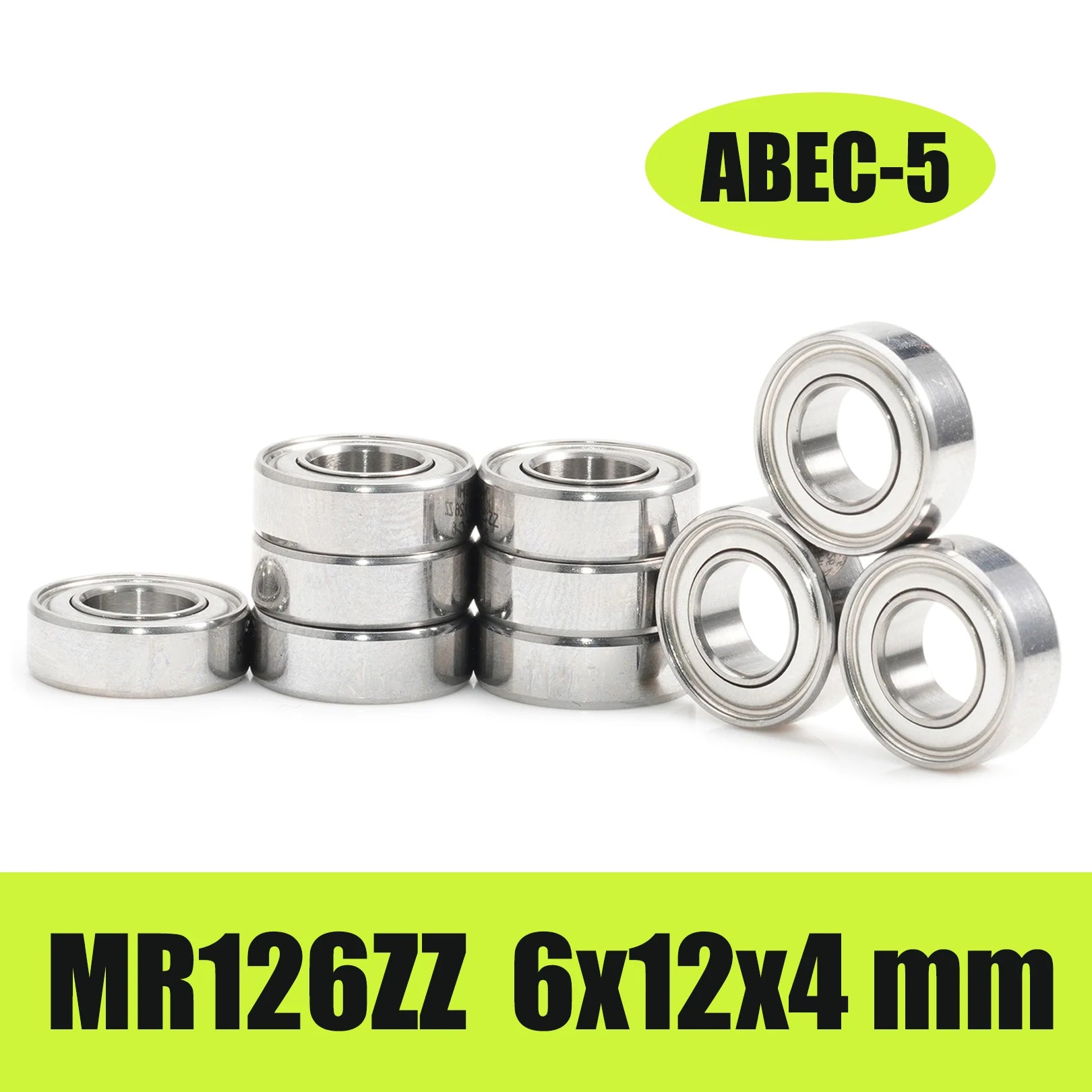 **10PCS Rodamientos de Pedal para Bicicleta 685ZZ 686ZZ 695ZZ 696ZZ MR126ZZ MR106RS para MTB y Ruta, Acero Cromado**