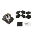 Super B TB-1118, set de 6 parches para reparación de bicicleta, MTB y carretera, kit portátil de reparación para ciclismo, sin pegamento, secado rápido, herramienta para cámara de llanta