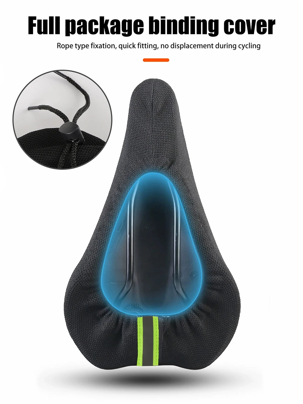 Funda impermeable para asiento de bicicleta de carretera, cojín cómodo para sillín, cubierta transpirable para sillín de MTB y bicicleta de montaña, accesorio para ciclismo