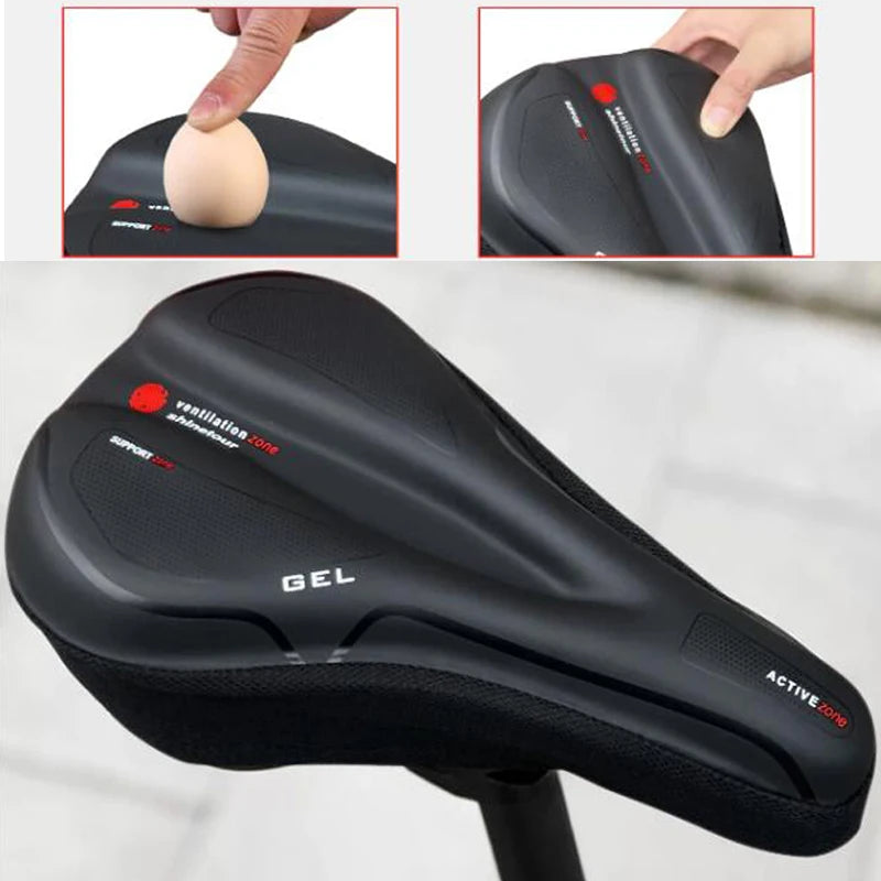 Funda impermeable para asiento de bicicleta de carretera, cojín cómodo para sillín, cubierta transpirable para sillín de MTB y bicicleta de montaña, accesorio para ciclismo