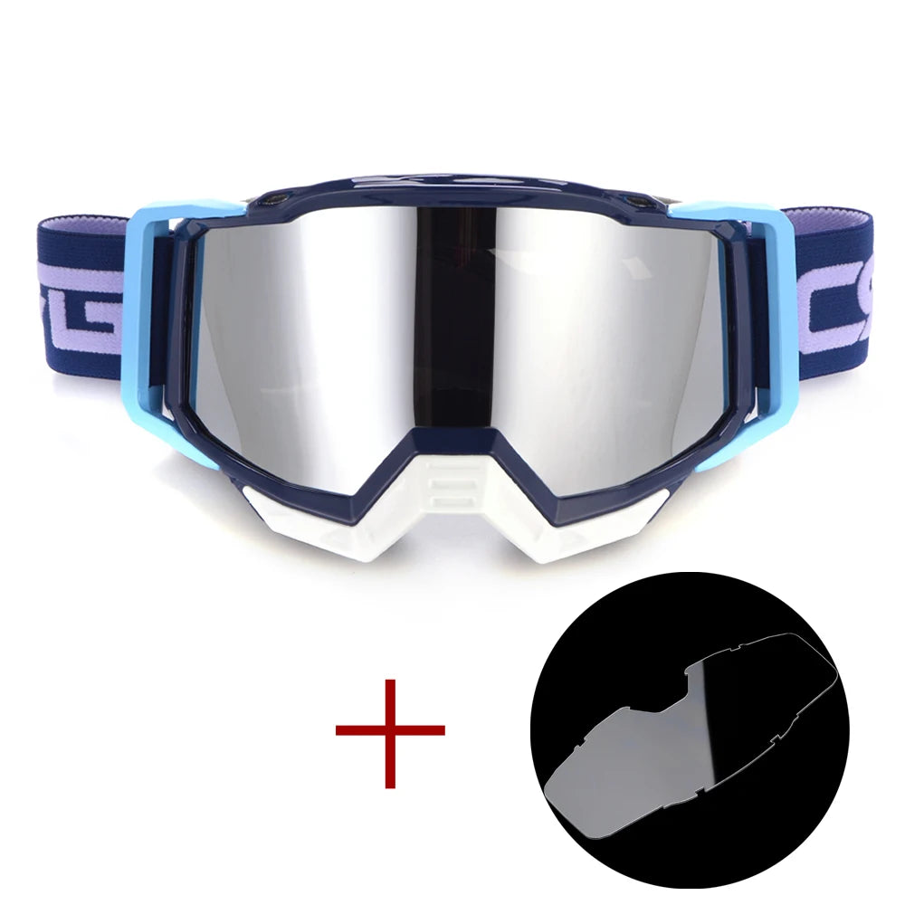 Motocross Glasses Goggles Biker Off Road Sport Helmet Sunglasses with Clear Lens Eyeglasses for Dirt Bike Cycling Safety Oculos