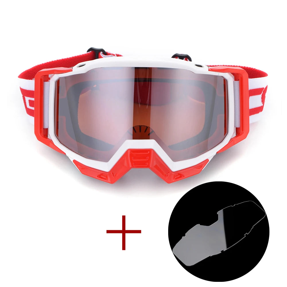 Motocross Glasses Goggles Biker Off Road Sport Helmet Sunglasses with Clear Lens Eyeglasses for Dirt Bike Cycling Safety Oculos
