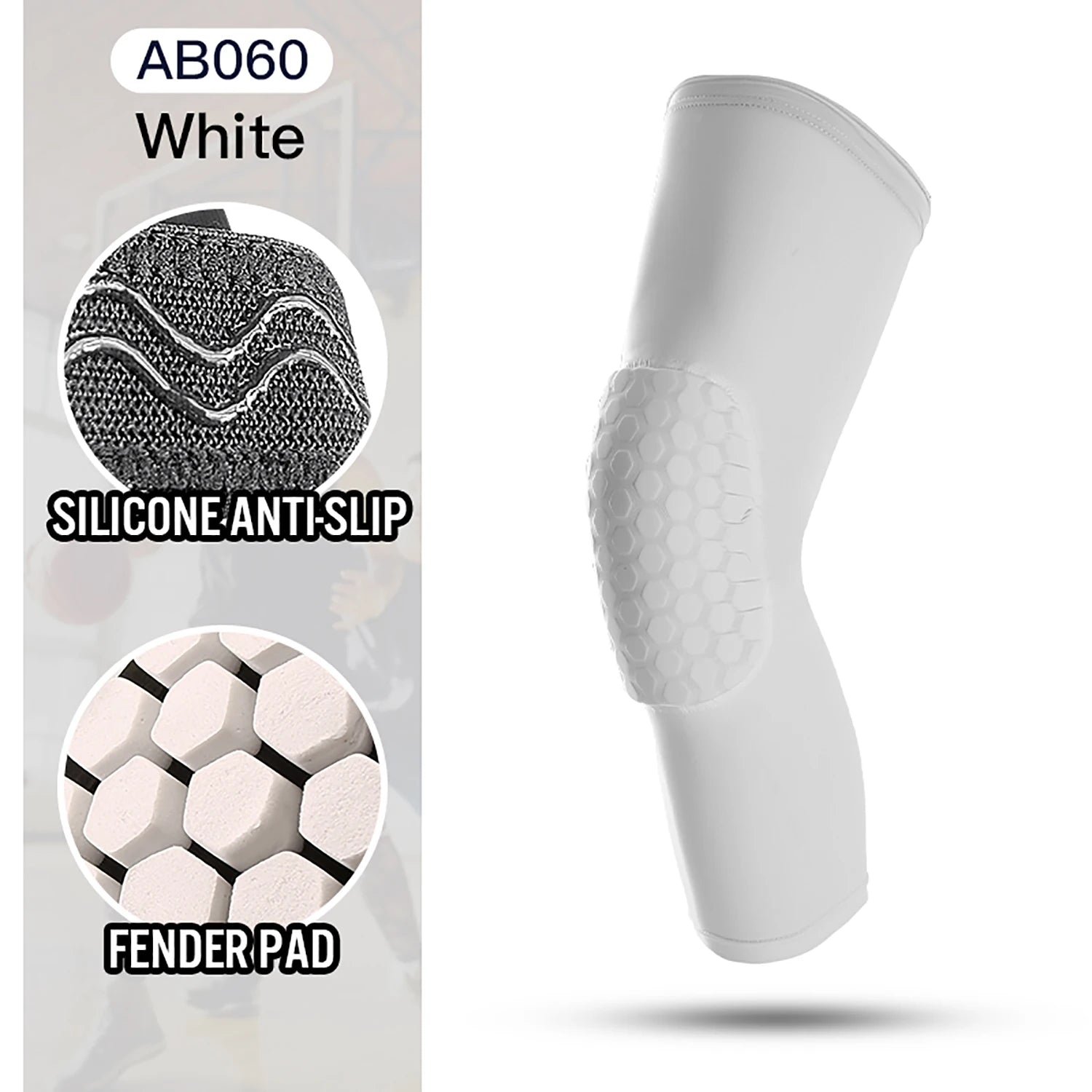 Rodilleras de 2 piezas – Mangas elásticas para articulaciones, soporte de espuma para rótula, protección para baloncesto, voleibol y otros deportes.