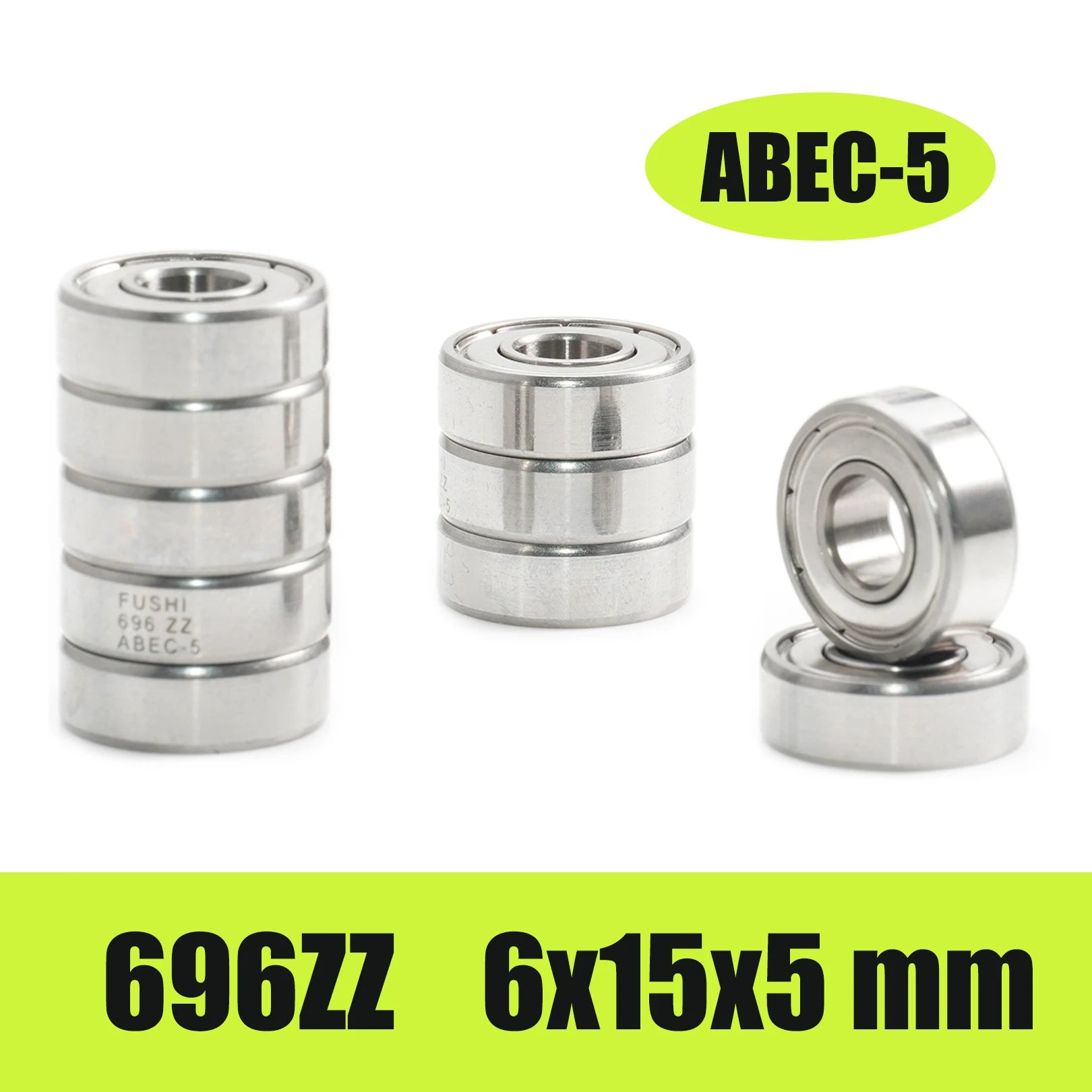 **10PCS Rodamientos de Pedal para Bicicleta 685ZZ 686ZZ 695ZZ 696ZZ MR126ZZ MR106RS para MTB y Ruta, Acero Cromado**