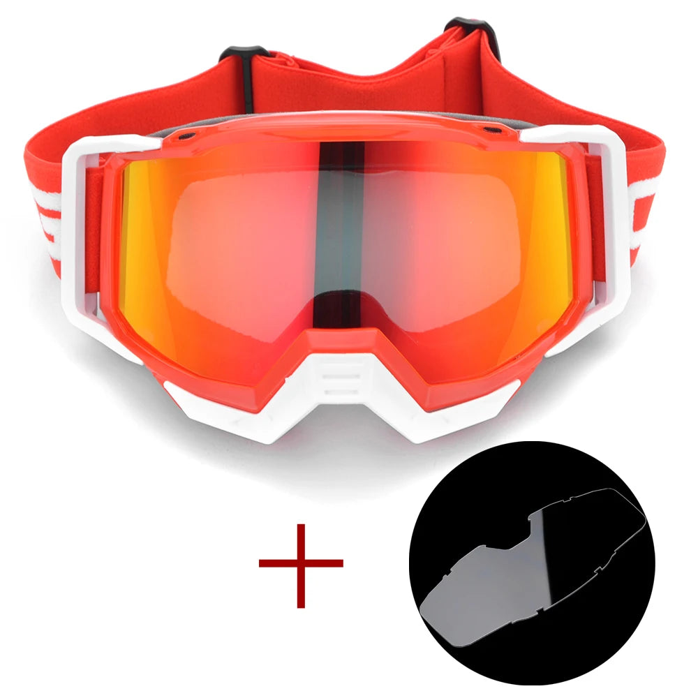 Motocross Glasses Goggles Biker Off Road Sport Helmet Sunglasses with Clear Lens Eyeglasses for Dirt Bike Cycling Safety Oculos