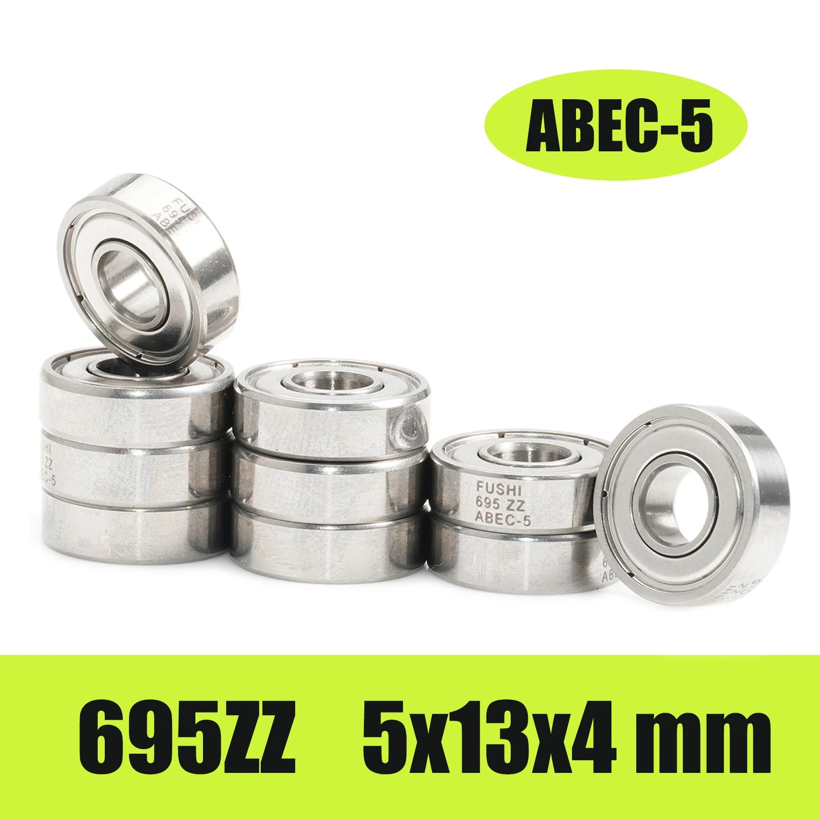 **10PCS Rodamientos de Pedal para Bicicleta 685ZZ 686ZZ 695ZZ 696ZZ MR126ZZ MR106RS para MTB y Ruta, Acero Cromado**