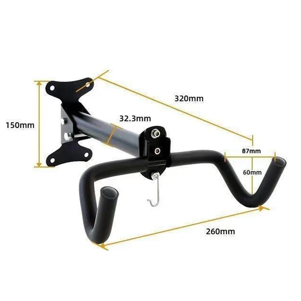 Soporte de pared extensible para bicicleta, 1 pieza, colgador MTB para viga o pared, rack de almacenamiento resistente, montaje en pared con rotación de 360 grados