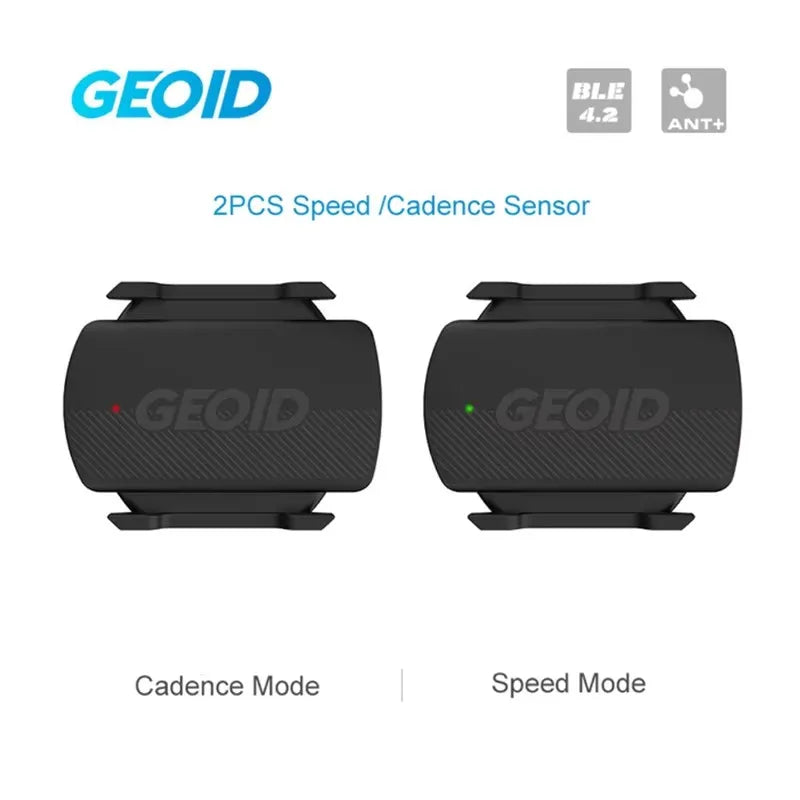 Sensor de cadencia y velocidad para bicicleta GEOID CS600, compatible con ciclocomputadoras GPS, ANT y Bluetooth, para MTB y bicicleta de carretera, velocímetro compatible con GARMIN, Wahoo y Bryton