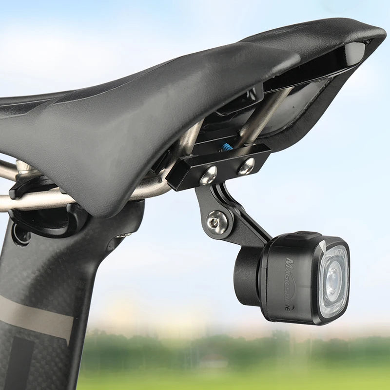 Soporte de luz Deemount para Magicshine RN120 y SEEMEE 60 / 100 / 180 / 200 / 300, adaptador de luz trasera para bicicleta MTB, montaje bajo el asiento, accesorio
