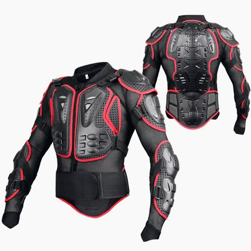 Ropa protectora Off-Road Gear Series – Conjunto de armadura para motocicleta todoterreno, diseñado para ofrecer máxima protección en conducción off-road.