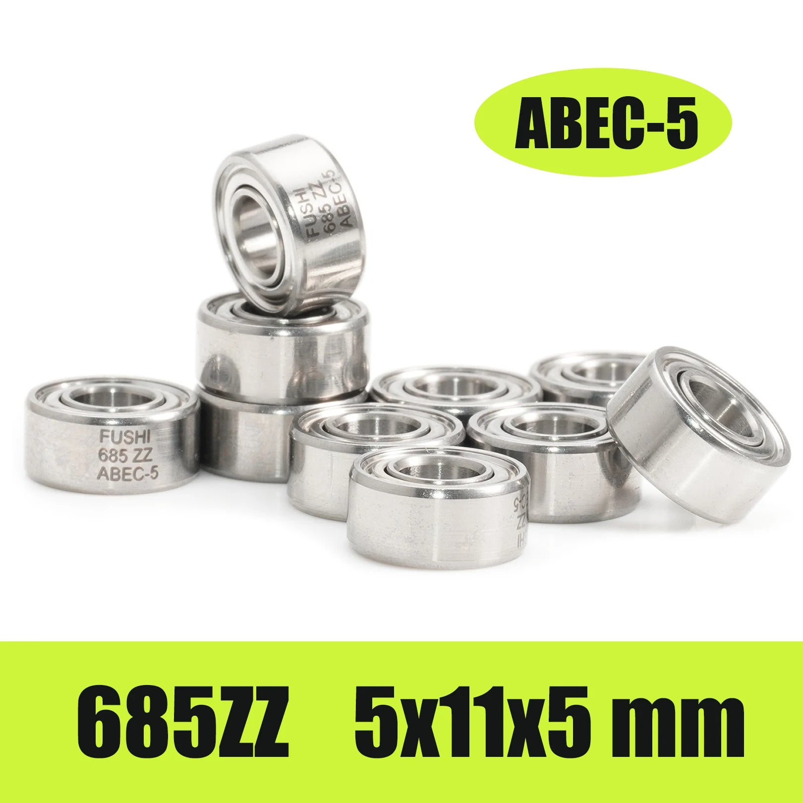 **10PCS Rodamientos de Pedal para Bicicleta 685ZZ 686ZZ 695ZZ 696ZZ MR126ZZ MR106RS para MTB y Ruta, Acero Cromado**