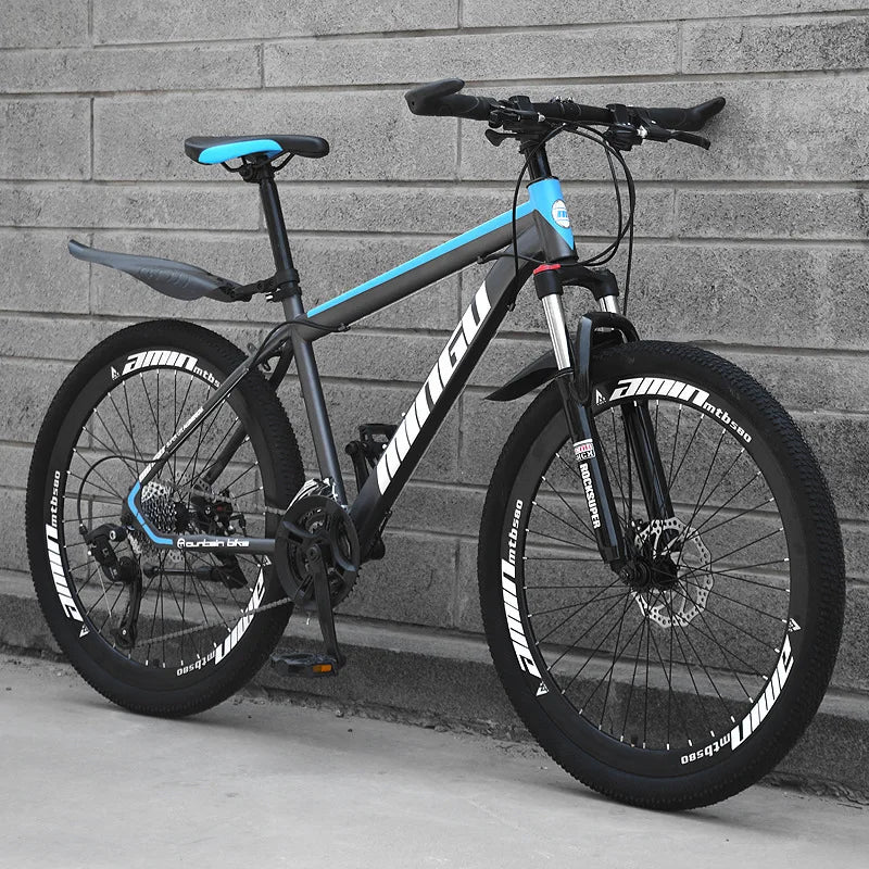 Bicicleta deportiva MTB de doble suspensión, aro 29", para hombres y mujeres, disponible en 27.5", 26" y 29".