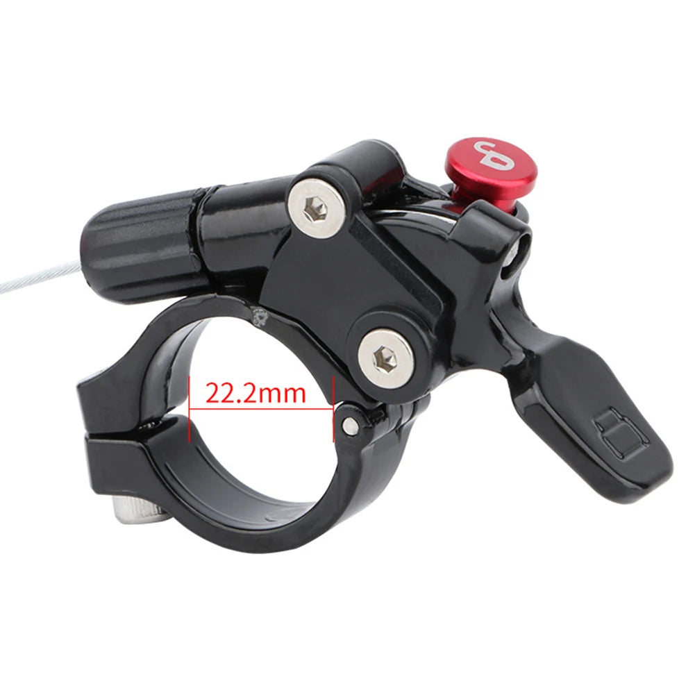 Palanca de control por cable CNC para bloqueo de bicicleta, controlador de horquilla MTB, interruptor de cambio tipo botón, compatible con UDING, SUNTOUR, ROCKSHOX, MANITOU y GIANT, diámetro 22.2 mm