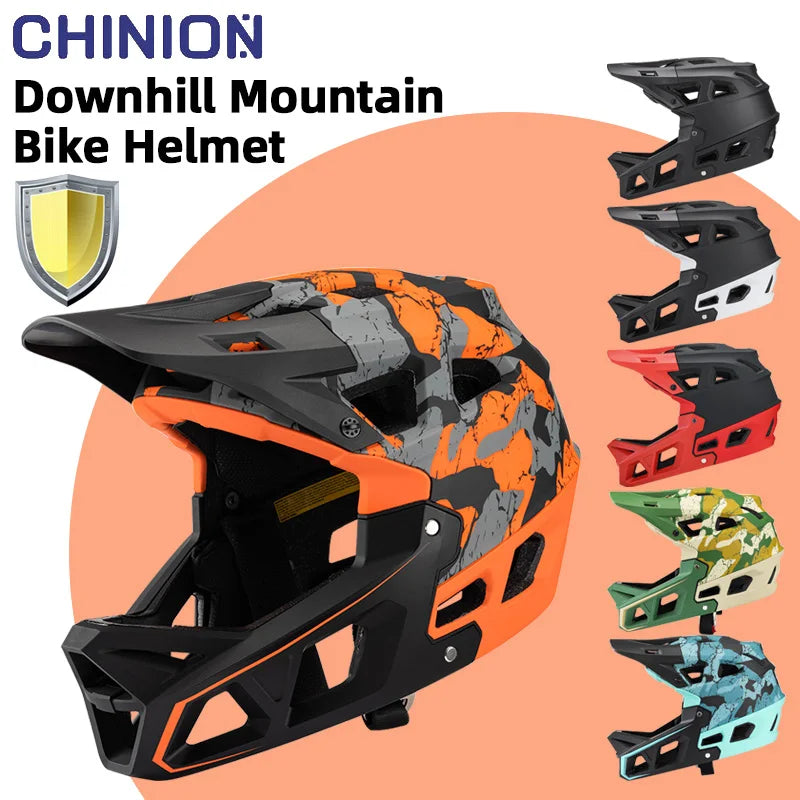 Casco integral CHINION, casco MTB de seguridad anticolisión, para ciclismo de montaña y downhill off-road, casco para adultos, para hombres y mujeres