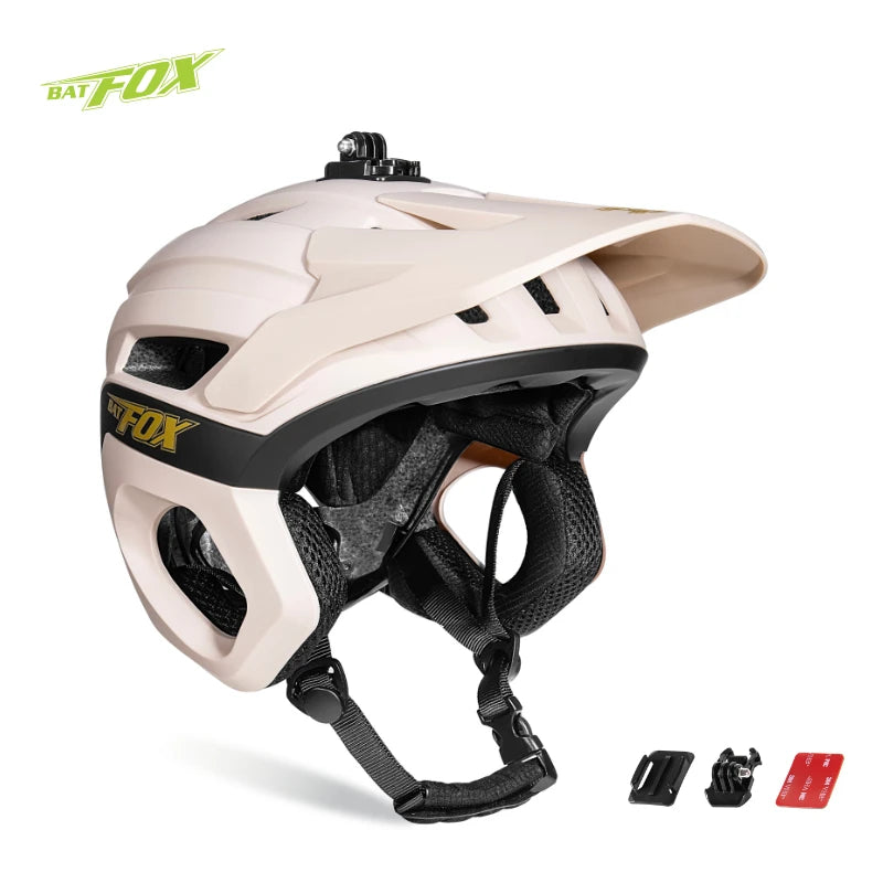 BATFOX 3/4 Cycling helmet Off road Speed Outdoor Sports Protect Safety Gear Men Women Three-quarters Road MTB Bicycle Helmets