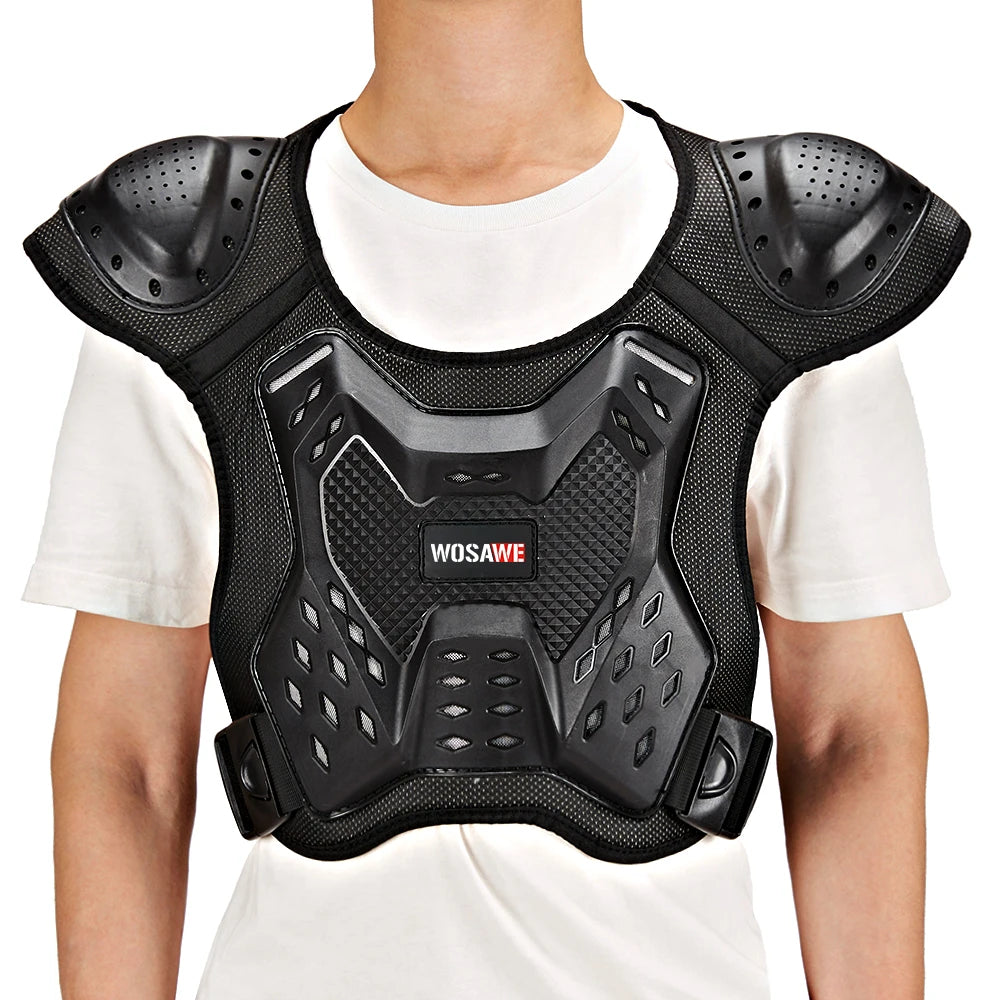 Rodilleras para motocicleta WOSAWE – Protectores de rodilla para adultos, deslizadores de motocross, chaqueta protectora MTB, para deportes al aire libre.
