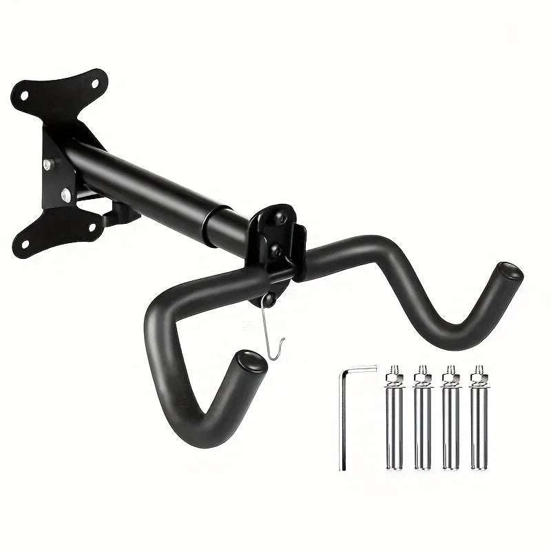 Soporte de pared extensible para bicicleta, 1 pieza, colgador MTB para viga o pared, rack de almacenamiento resistente, montaje en pared con rotación de 360 grados